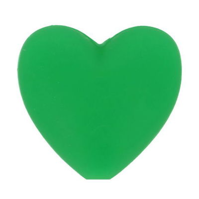 Kraal hart 19 a 20 mm 433 groen 5 stuks 