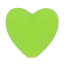 Kraal hart 19 a 20 mm 548 lente groen (5 stuks)