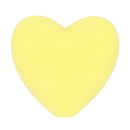 Kraal hart 19 a 20 mm 638 licht geel (5 stuks)