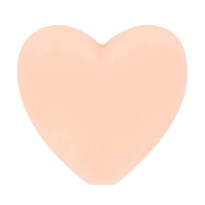 Kraal hart 19 a 20 mm 703 poeder roze 5 stuks 