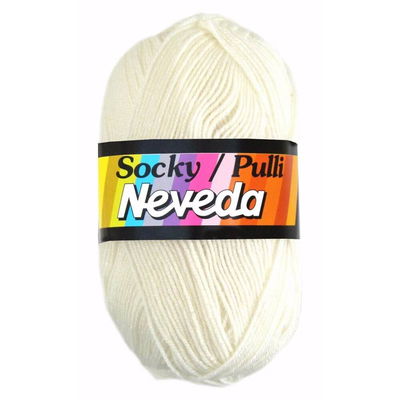 Scheepjes Neveda Socky Pulli 100 room wit op=op uit collectie 
