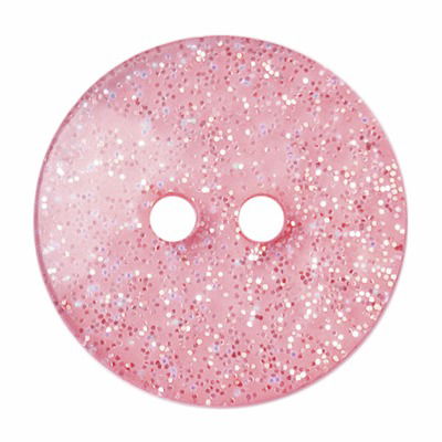 Knoop 13 mm rond glitter licht roze