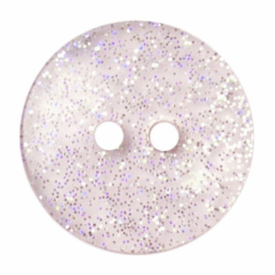 Knoop 13 mm rond glitter rose