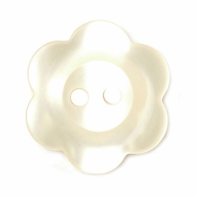 Knoop 20 mm bloem licht geel