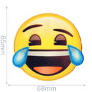 Applicatie Emoji lachen met tranen 65 mm