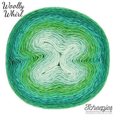 Scheepjes Woolly Whirl 475 Melting mint centre