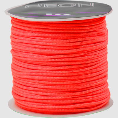 Macramé koord 1 mm neon oranje 41721 28 meter 