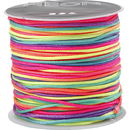 Macramé koord 1 mm neon regenboog 41723 (28 meter) (op=op)