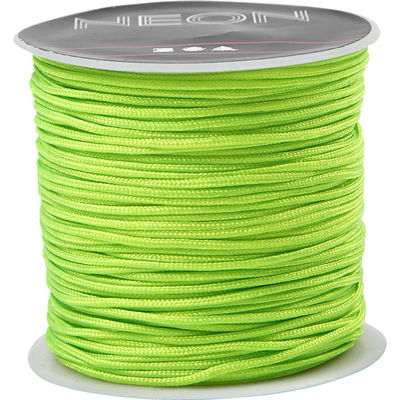 Macramé koord 1 mm neon groen geel 41722 28 meter 