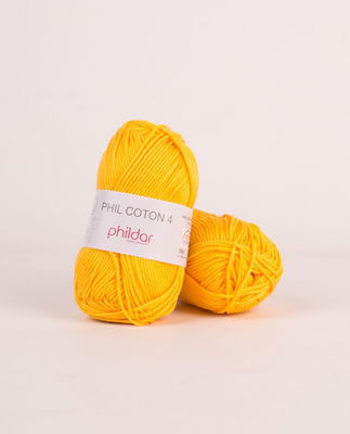 Phildar Phil Coton 4 Jaune dor op=op uit collectie 