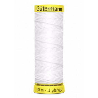 Gutermann elastiek 5019 wit 10 meter 
