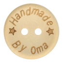 Knoop 15 mm houtlook handmade by oma (op=op)