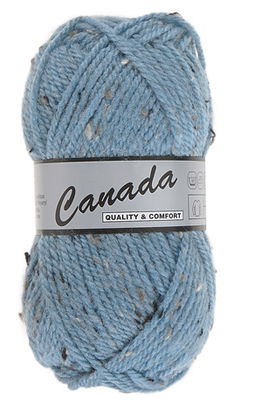 Lammy Yarns Canada tweed 462 denim blauw
