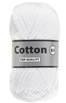 Lammy Yarns Cotton 8/4 - 005 wit