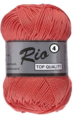Lammy Yarns Rio 4 - 720 koraal rood