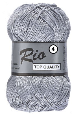 Lammy Yarns Rio 4 - 038 licht grijs