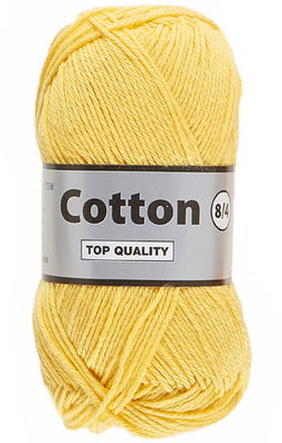Lammy Yarns Cotton 8/4 - 371 vanille geel