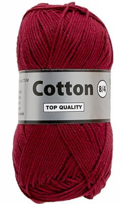 Lammy Yarns Cotton 8/4 - 848 wijn rood