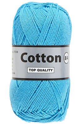Lammy Yarns Cotton 8/4 - 838 aqua blauw