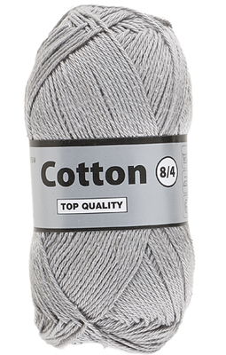 Lammy Yarns Cotton 8/4 - 038 licht grijs