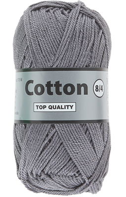Lammy Yarns Cotton 8/4 - 004 grijs