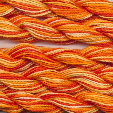 DMC cotton perle 5 - 0051 oranje geel op=op uit collectie 