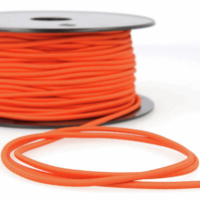 Elastiek koord 3 mm - oranje 1 meter 