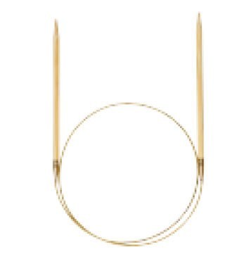 Addi Rondbreinaald bamboe 40 cm - nr 3,5 - messing - Wooladdict