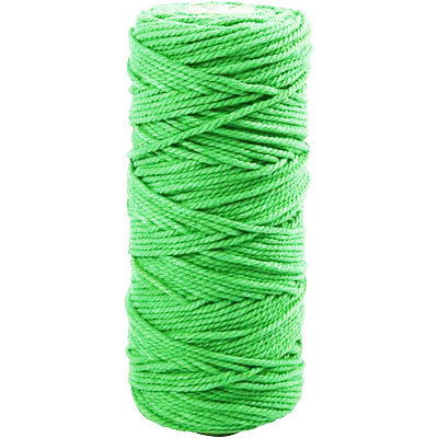 Katoenkoord 2 - 2,5 mm - groen licht 1006.03 90 meter op=op 