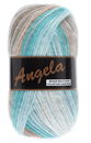 Lammy Yarns Angela multicolor 410 auqua blauw zand (op=op uit collectie)