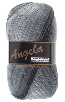 Lammy Yarns Angela multicolor 412 zwart grijs gemeleerd op=op uit collectie 