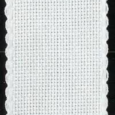 Aida band 5,5 wit hoogte 5 cm per 10 cm 