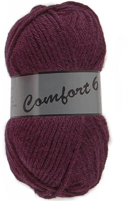 Lammy Yarns Comfort 6 042 donker rood op=op 
