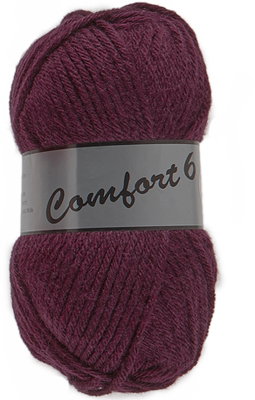Lammy Yarns Comfort 6 042 donker rood