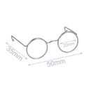 Brilletje zilver 50 mm (5 stuks) (op=op)