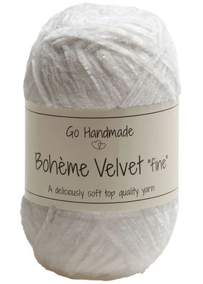 Go handmade Boheme Velvet fine 17614 Snow White