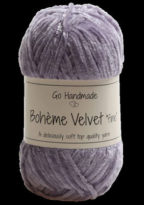 Go handmade Boheme Velvet fine 17681 Lavender op=op 