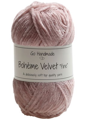 Go handmade Boheme Velvet fine 17610 Soft Rose op=op 