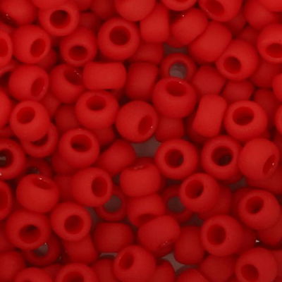 Toho Glaskralen rond 8-0 0045F rood - 4 gram op=op uit collectie 