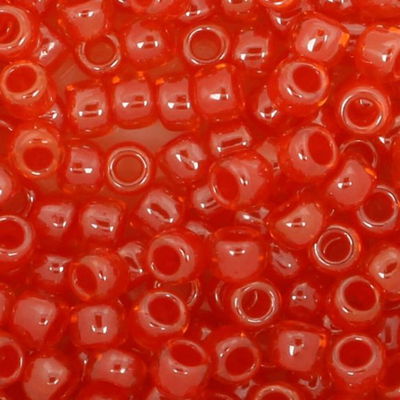 Toho Glaskralen rond 8-0 0958 zacht rood - 4 gram op=op uit collectie 