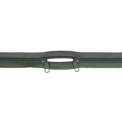 rits 60 cm met twee schuivers 004 grijs