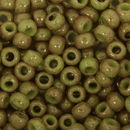 Toho Glaskralen rond 8-0 1209 licht olijf groen - 4 gram (op=op uit collectie)