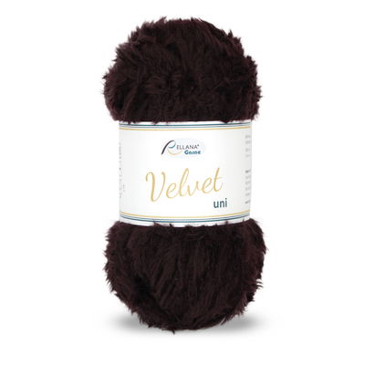 Rellana Garne Velvet uni 006 Aubergine op=op 