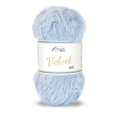 Rellana Garne Velvet uni 011 Licht Blauw op=op 