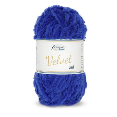 Rellana Garne Velvet uni 022 kobalt blauw op=op 