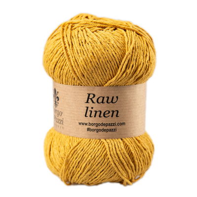 Borgo de Pazzi Raw Linen 209 geel donker op=op uit collectie 