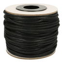 Koord wax gevlochten donker bruin 4 mm (1 meter) 