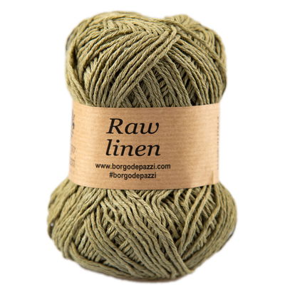 Borgo de Pazzi Raw Linen 194 oud groen op=op uit collectie 