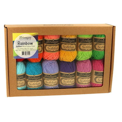 Scheepjes softfun colour pack Rainbow