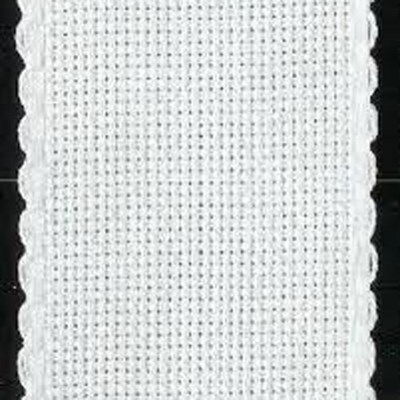 Aida band 5,5 wit hoogte 5 cm per 10 cm 